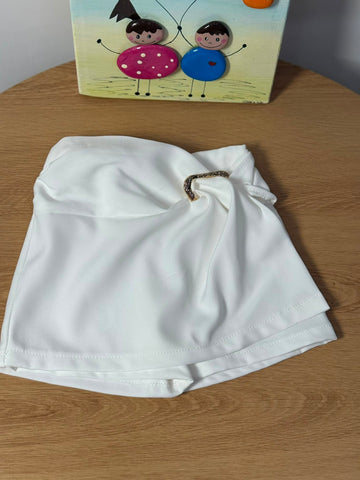 Panta Gonna White
