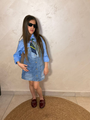 Salopette jeans anni