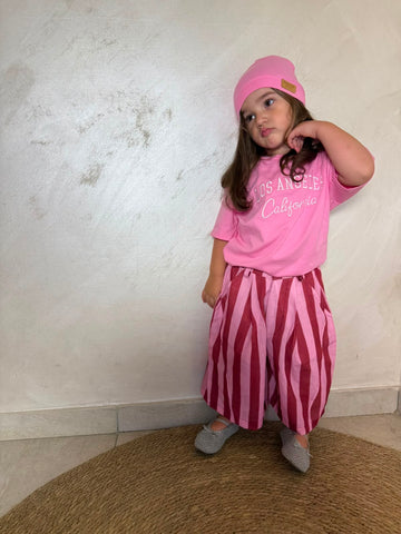 Bermuda righe pink