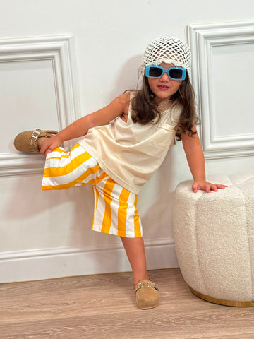 Canotta Beige Chiaro con Taschino Unisex