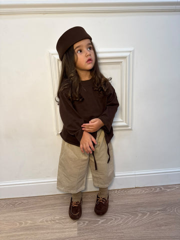 Bermuda a costine Beige unisex