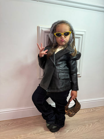 Giacca Ecopelle Biker