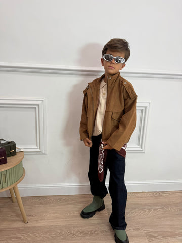 Giubbino unisex Scamosciato Urban Camel