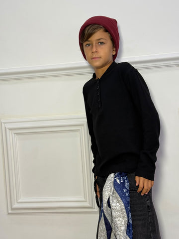 Maglia Unisex Collo Serafino