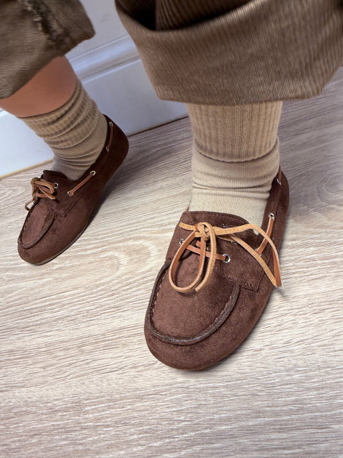Mocassino in Camoscio Marrone
