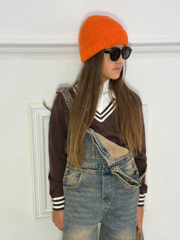 Maglioncino con Colletto Camicia unisex