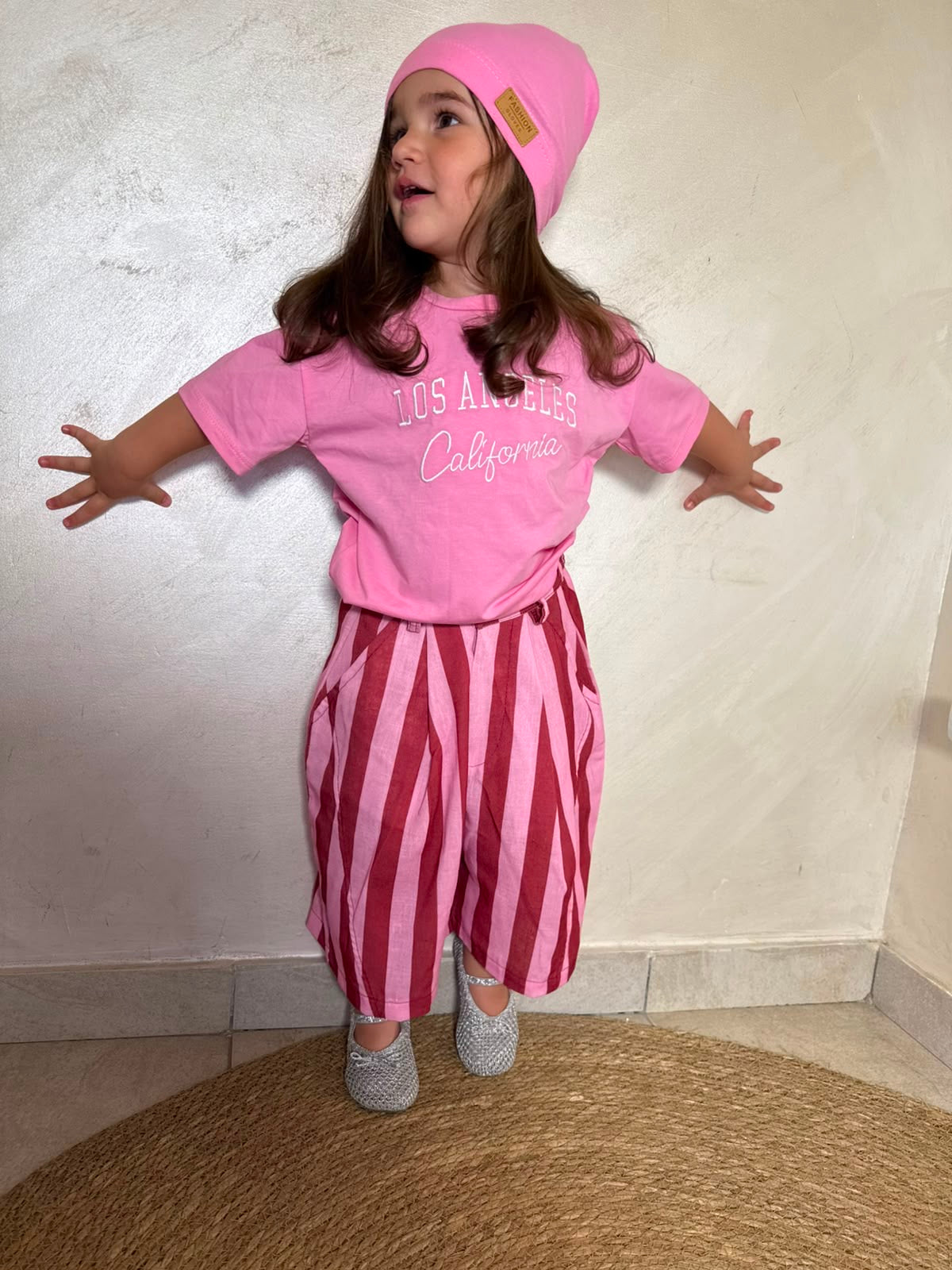Bermuda righe pink