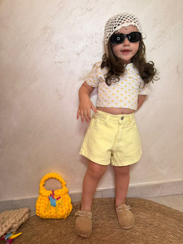 Pantaloncini Jeans Yellow