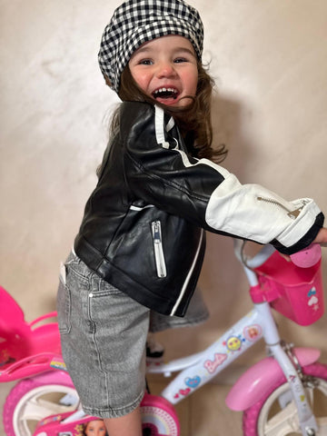 Kiodo in eco-pelle bianco e nero