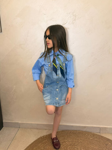 Salopette jeans anni