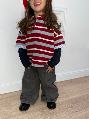 Jeans balloon Grigio con Pinces Unisex