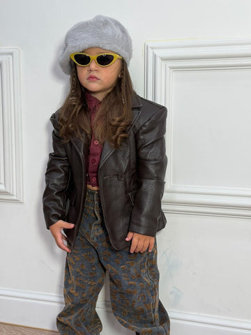 Giacca Ecopelle Biker