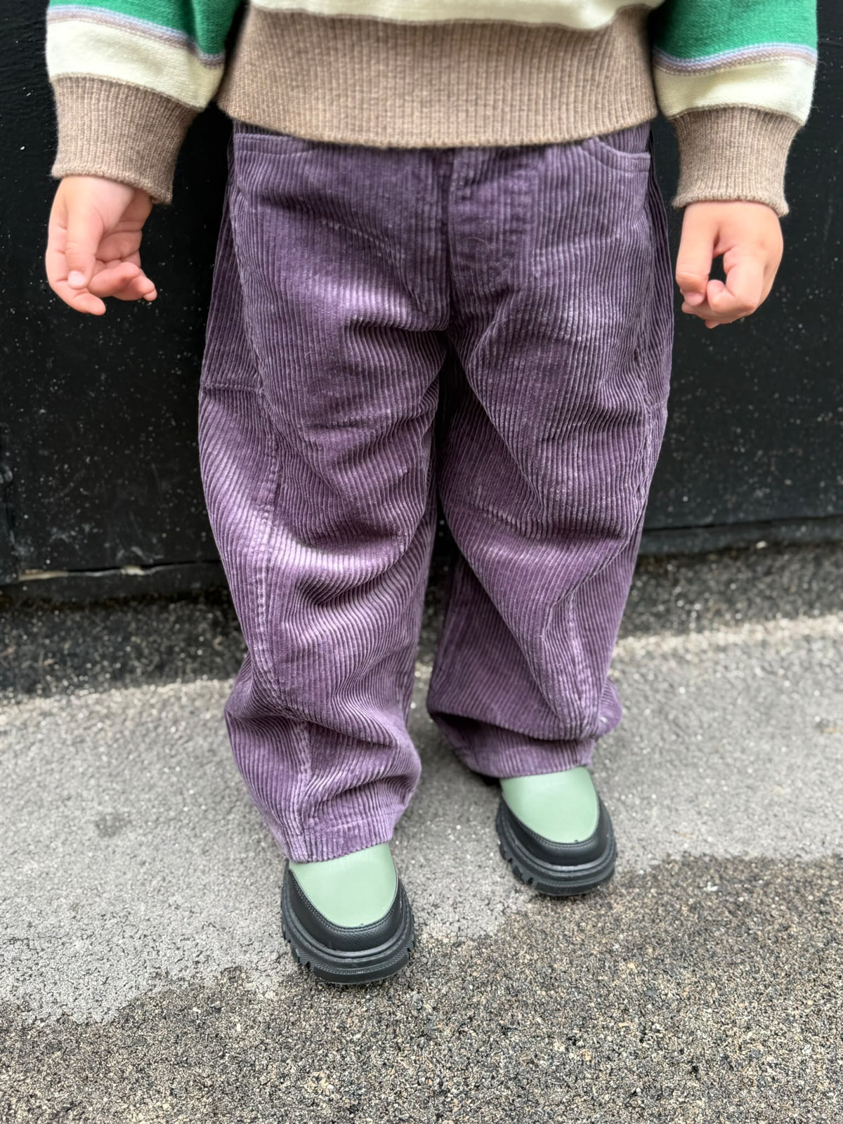 Pantalone Velluto Balloon Lilla Unisex