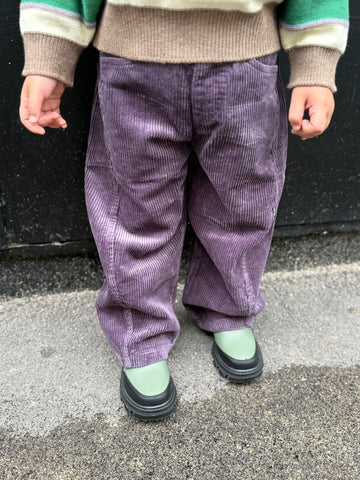 Pantalone Velluto Balloon Lilla Unisex