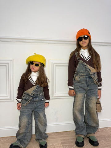 Salopette Denim Unisex Washed