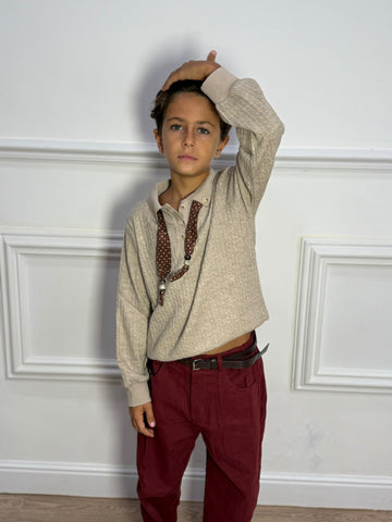 Maglia Polo con Foulard