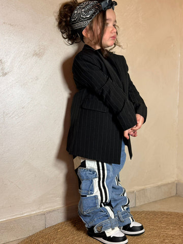 Giacca a righe Unisex Karol