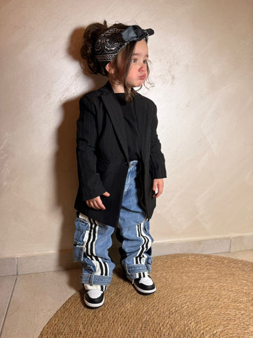 Giacca a righe Unisex Karol