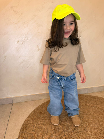 Jeans ballon doppia chiusura unisex