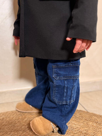 Jeans tasconi unisex lavaggio scuro