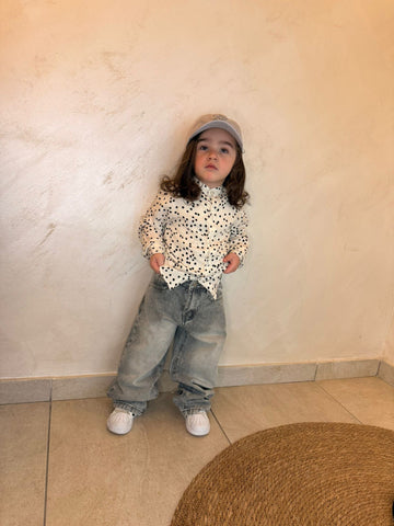 Jeans ballon unisex lavaggio grigio