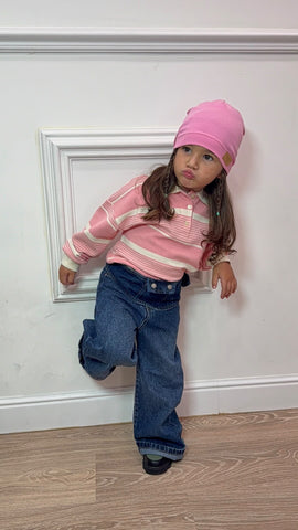 Jeans Wide Leg Bustino Denim