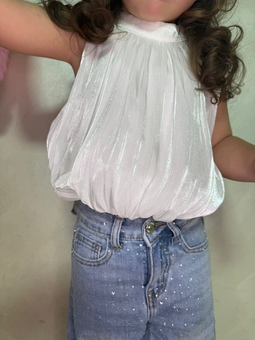 Body Lurex Bianco