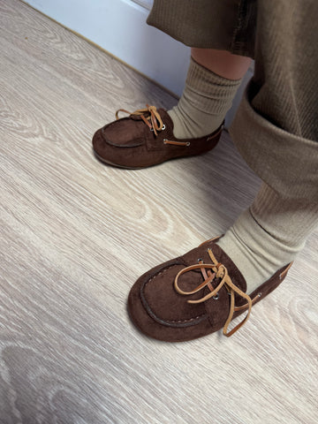 Mocassino in Camoscio Marrone