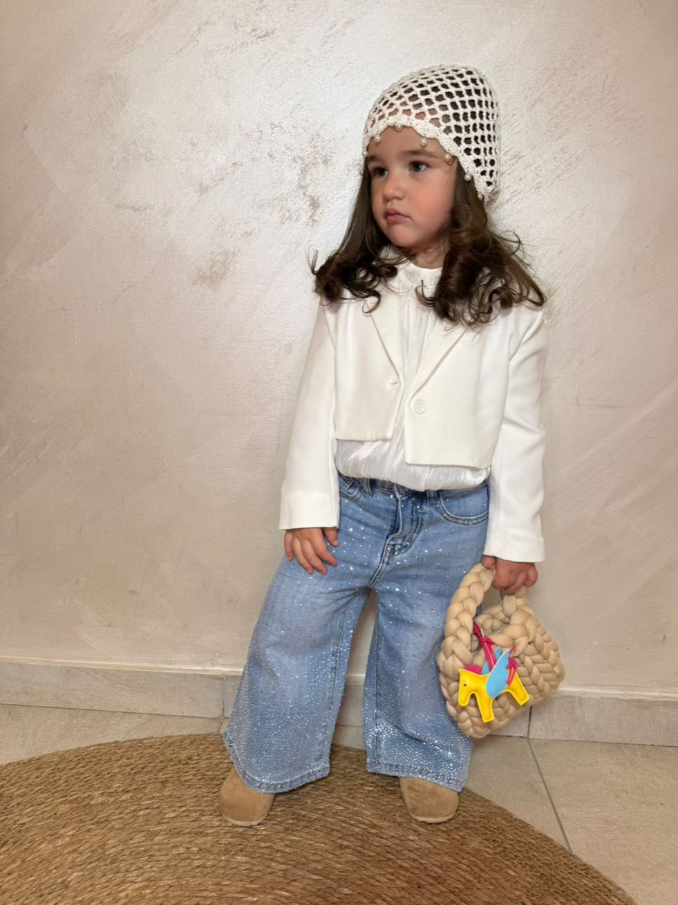 Giacca Crop White