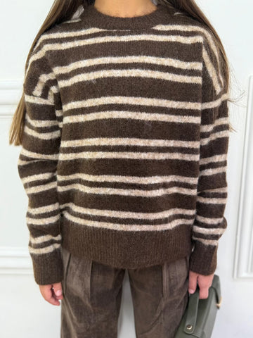 Maglione Teddy a Righe Unisex