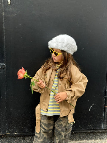 Biker ecopelle Beige