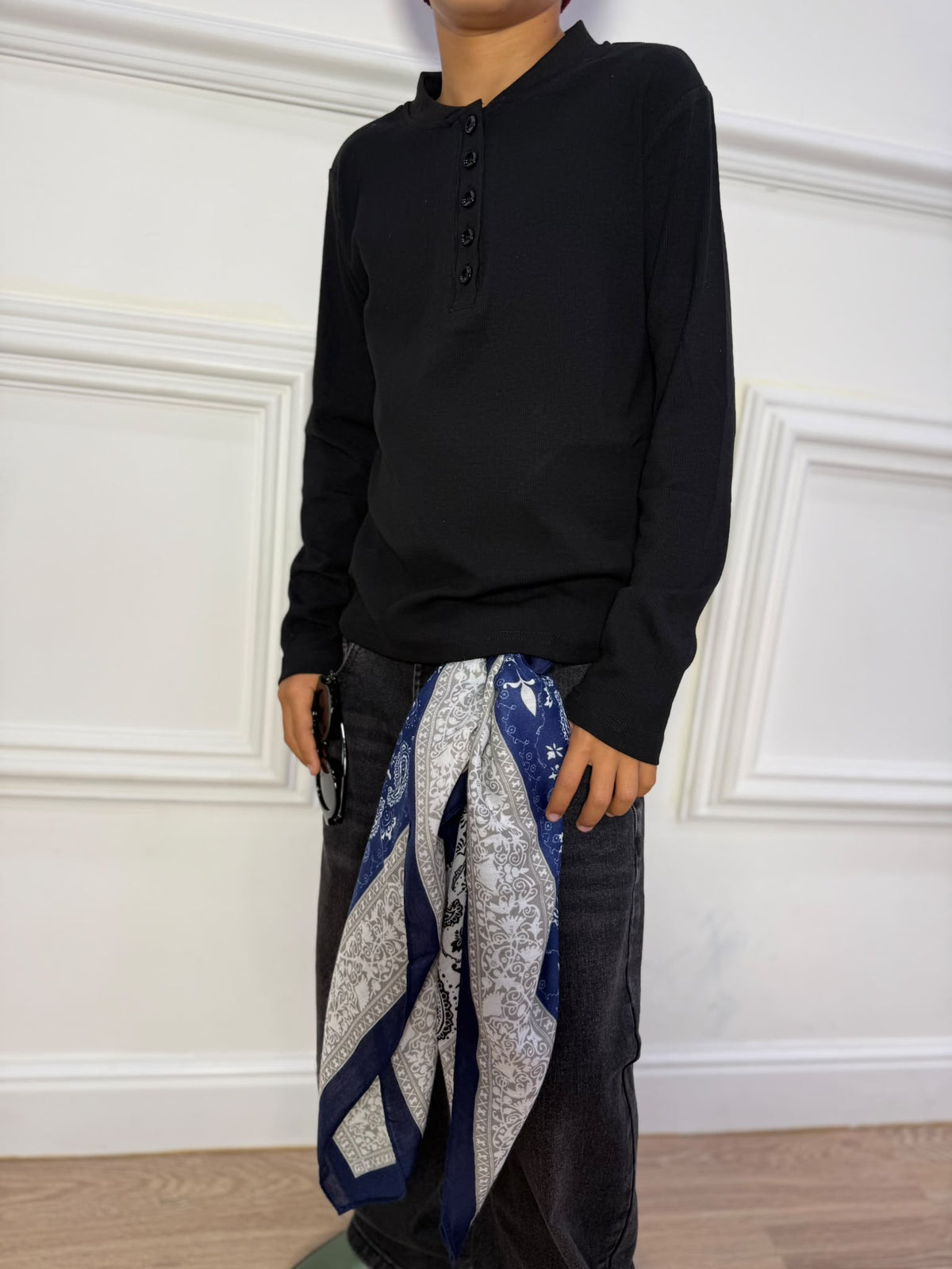 Maglia Unisex Collo Serafino