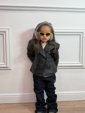 Giacca Ecopelle Biker