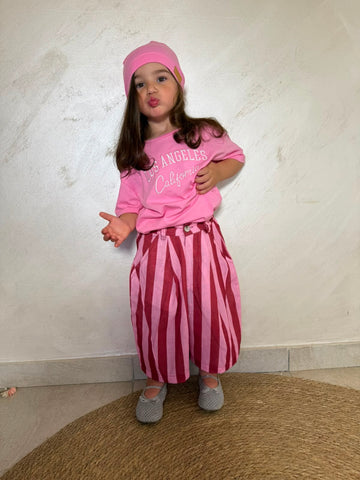 Bermuda righe pink