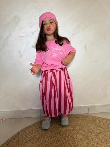 Bermuda righe pink