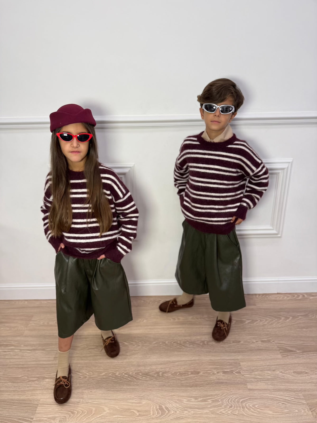 Maglione Teddy a Righe Unisex