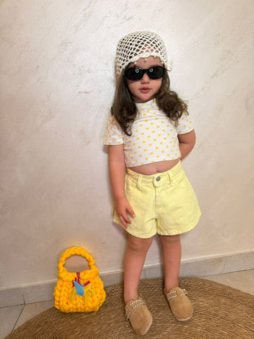 Pantaloncini Jeans Yellow