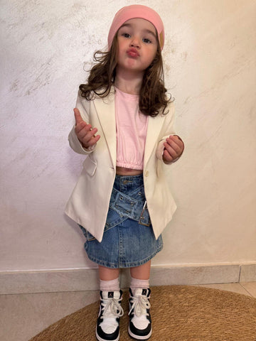 Gonna Jeans con Fibbie
