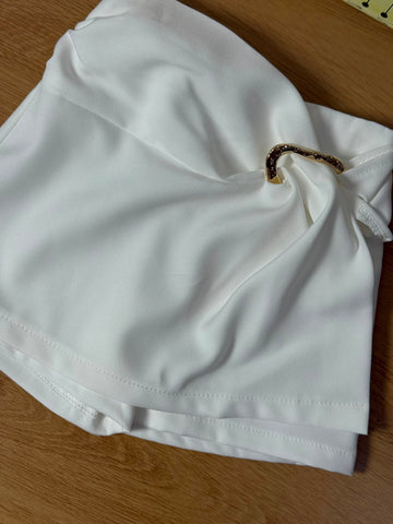 Panta Gonna White