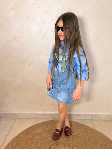 Salopette jeans anni