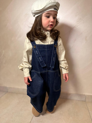 Salopette Jeans unisex oversize