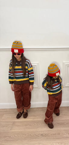 Maglione Righe Color Block Unisex