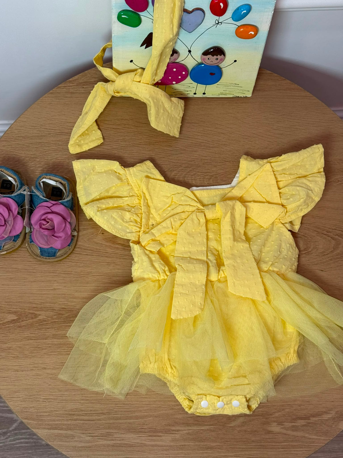 Pagliaccetto Yellow con fiocco