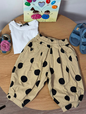 Pantalone Balloon pois