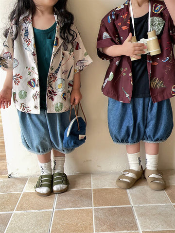 Jeans unisex a palloncino con elastico Blu Denim