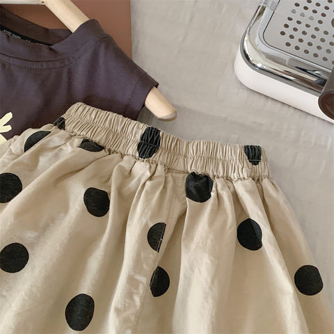Pantaloni corti unisex a pois in cotone