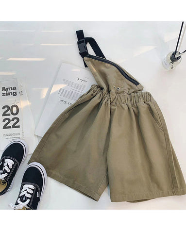 Salopette unisex jeans con marsupio incorporato