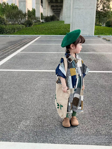 Tutone intero bambina a fantasia multicolor